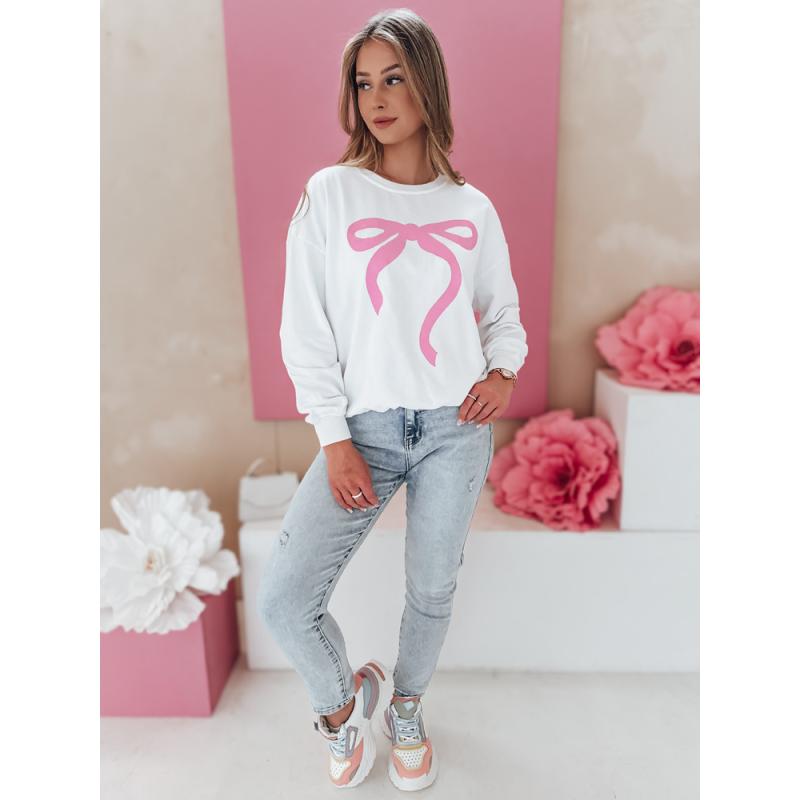 Női pulóver, oversize SOFTTIE fehér