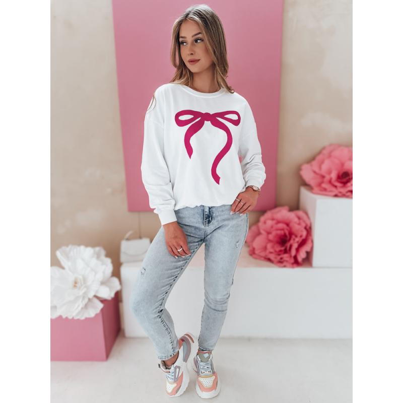 Női pulóver, oversize SOFTTIE fehér