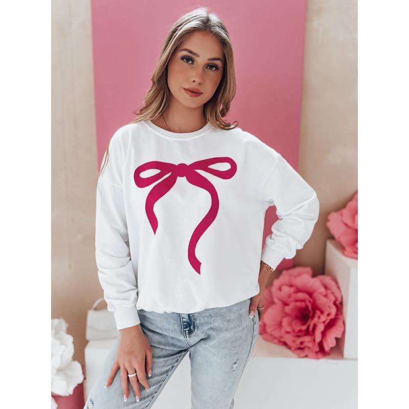 Női pulóver, oversize SOFTTIE fehér