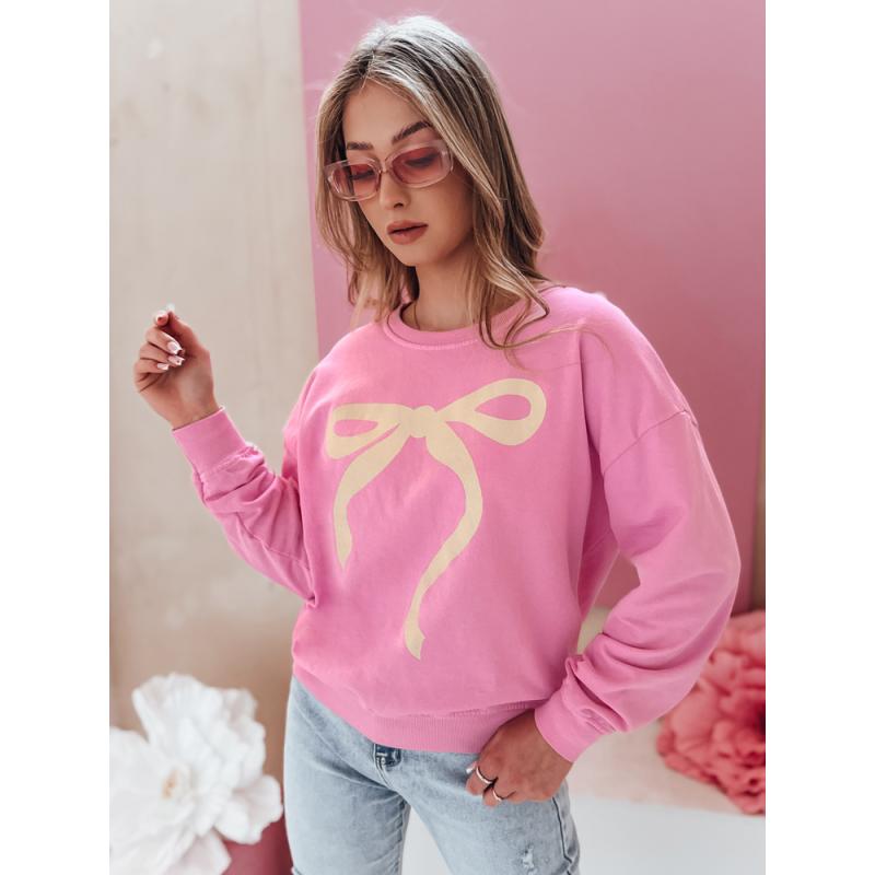 Női pulóver, egy méret, oversize, SOFTTIE rózsaszín