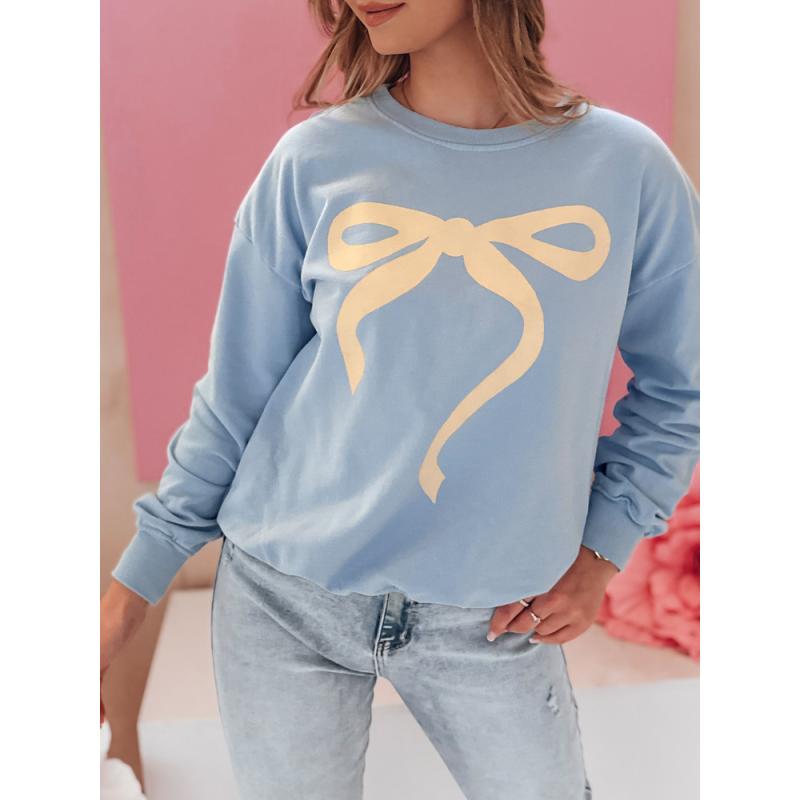 Női pulóver, egy méret, oversize, SOFTTIE kék