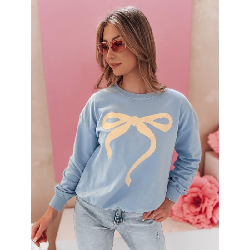 Női pulóver, egy méret, oversize, SOFTTIE kék