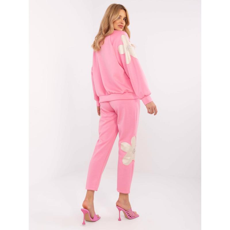 Rózsaszín kétrészes szett flitterekkel