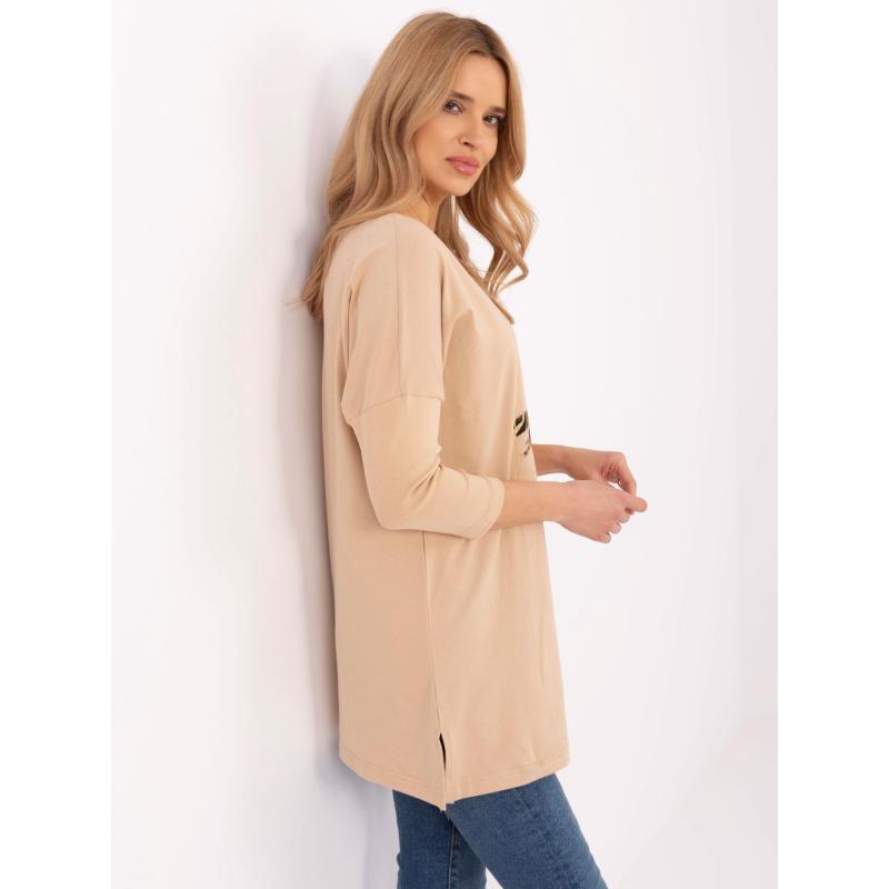 Camel hosszú női blúz hasítékkal