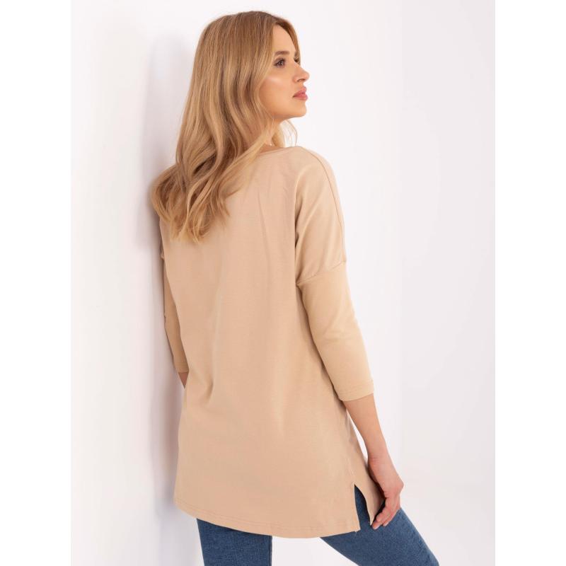 Camel hosszú női blúz hasítékkal