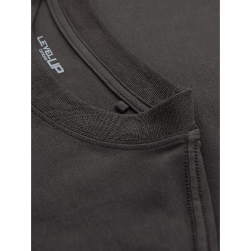 Pánské tričko LOOSE FIT s kapsou - béžové V1 OM-TSCT-0171