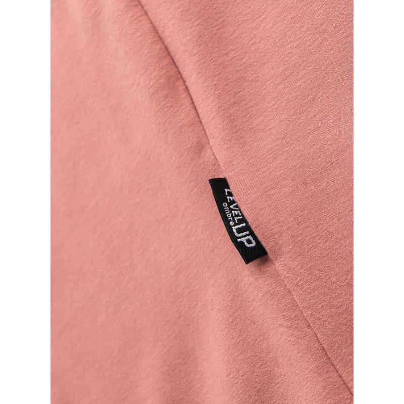 Pánské tričko LOOSE FIT s kapsou - béžové V1 OM-TSCT-0171