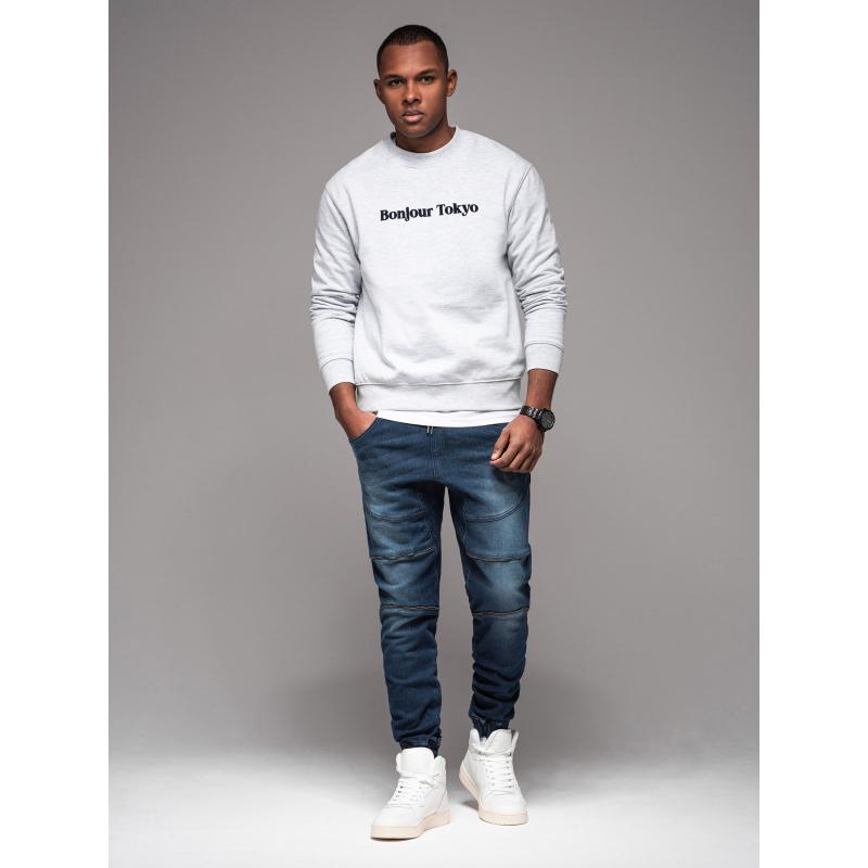 Férfi JOGGERS nadrág cipzáras cargo zsebekkel - grafit V3 OM-PAJO-0123 OM-PAJO-0123