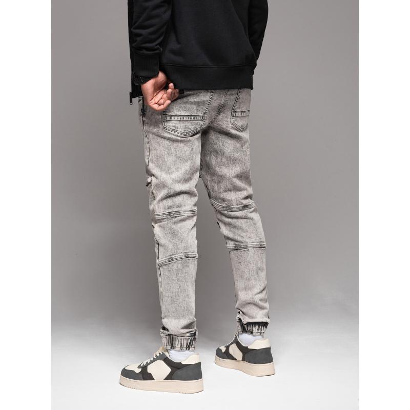 Pánské kalhoty JOGGERS s cargo kapsami na zip - grafitová V3 OM-PAJO-0123