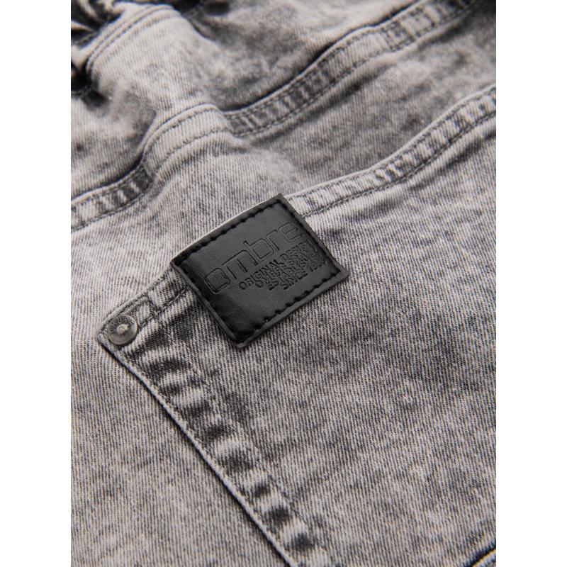 Pánské kalhoty JOGGERS s cargo kapsami na zip - grafitová V3 OM-PAJO-0123