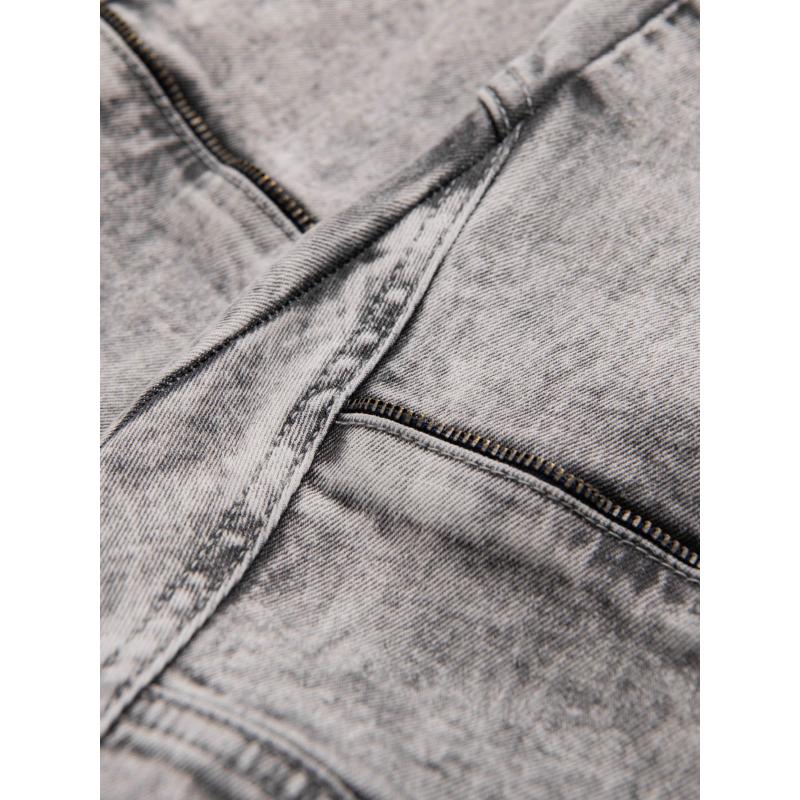 Pánské kalhoty JOGGERS s cargo kapsami na zip - grafitová V3 OM-PAJO-0123