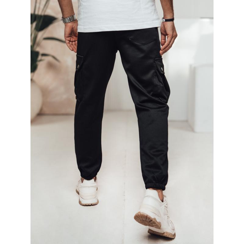 Pánske nohavice cargo čierne