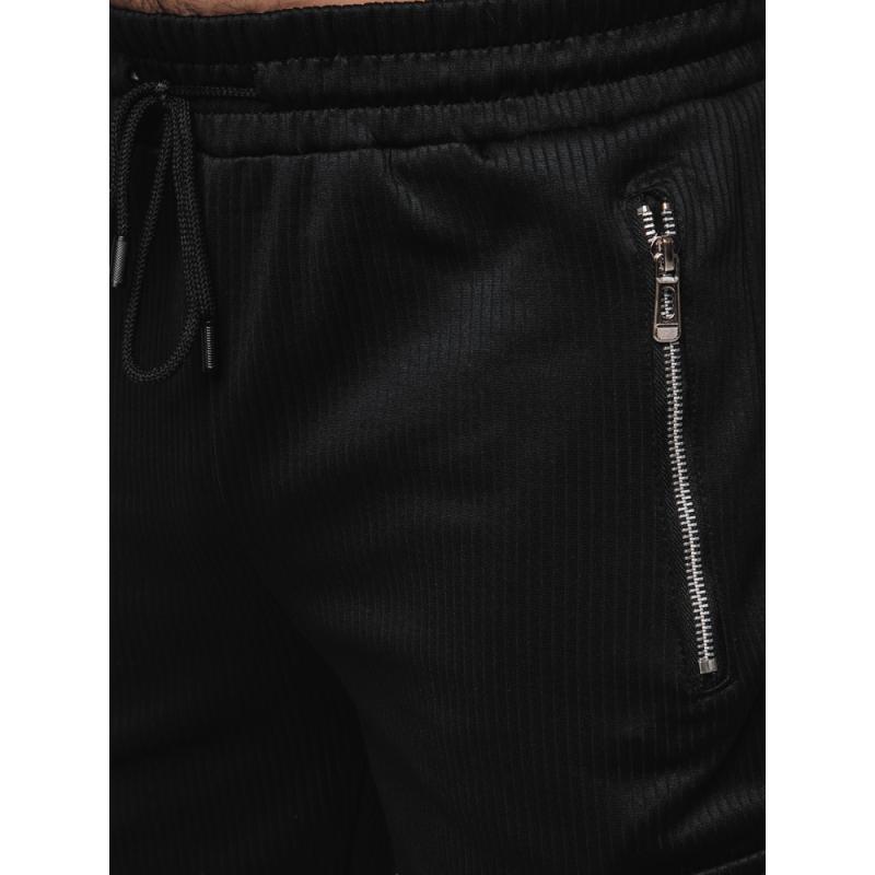 Pánske nohavice cargo čierne