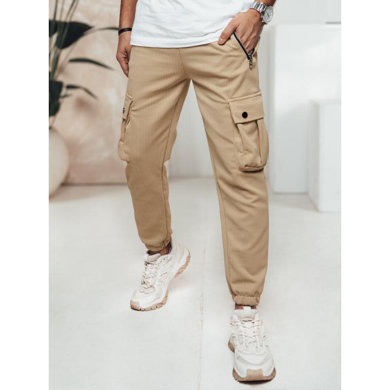 Pánské cargo kalhoty khaki