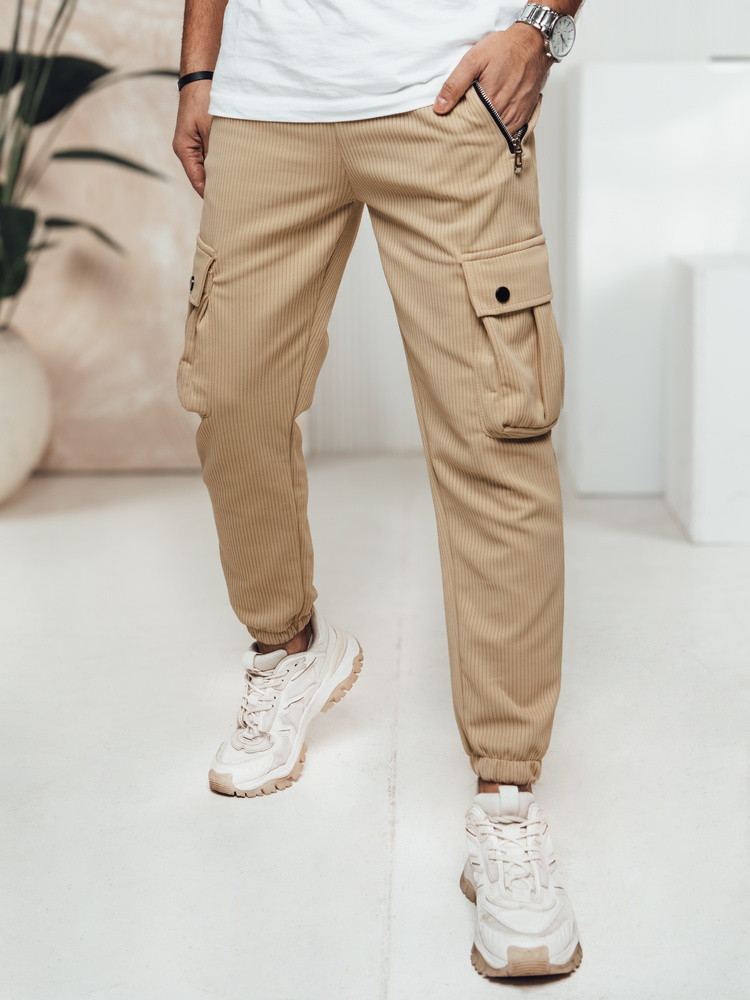 Pánské cargo kalhoty khaki
