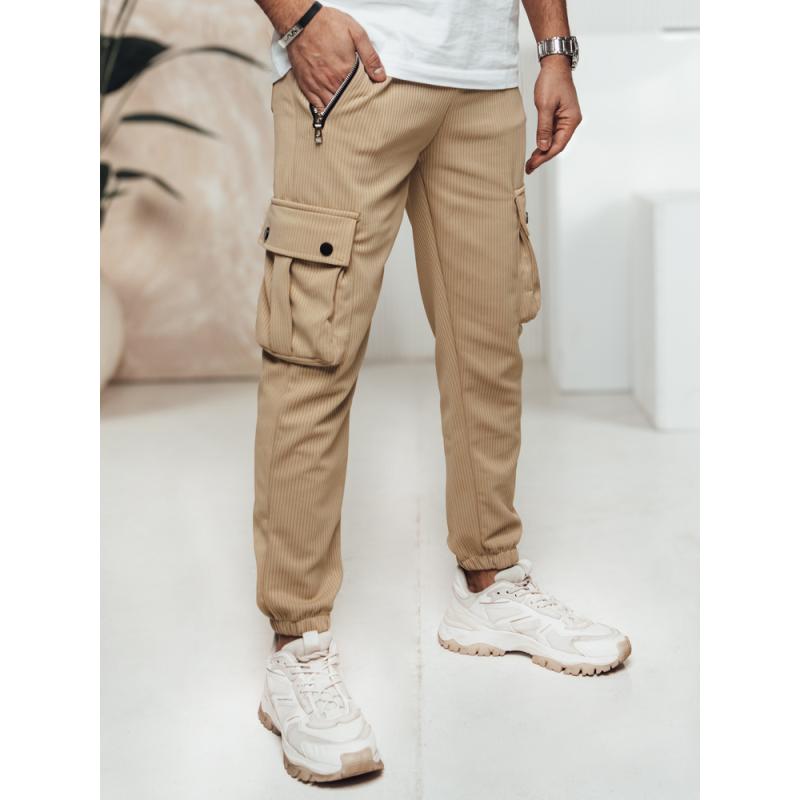 Pánske cargo nohavice khaki
