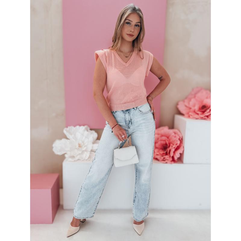 Női széles szárú farmer DIAMONTI kék