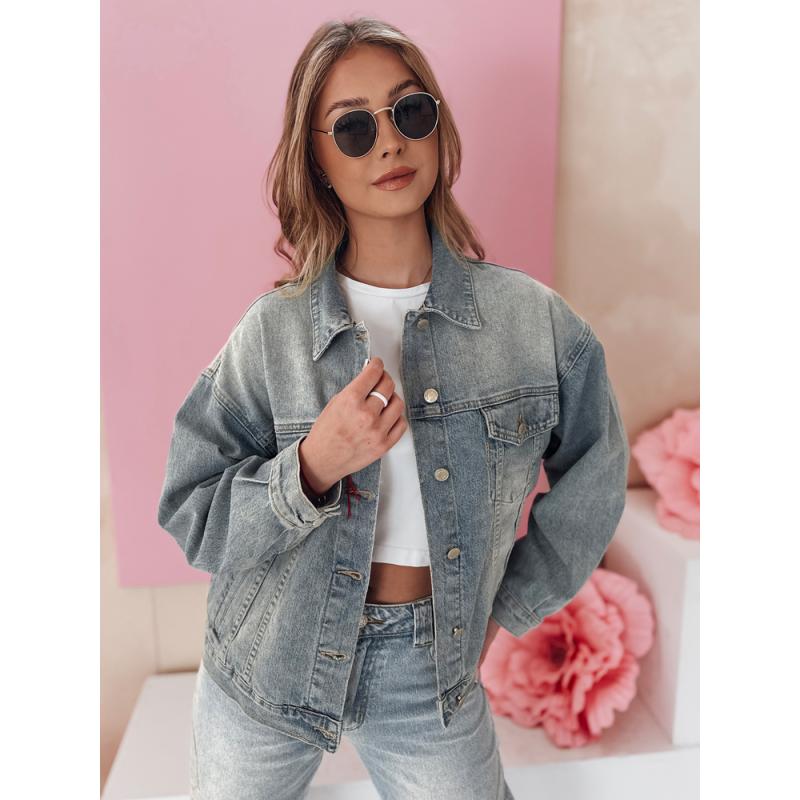 Női oversized átmeneti kabát NOVAJIN, kék