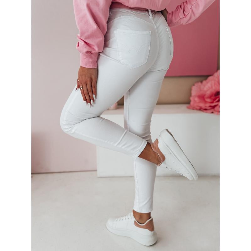Dámske džínsové nohavice FURY biele