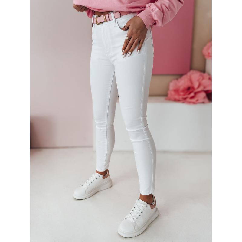 Dámske džínsové nohavice FURY biele