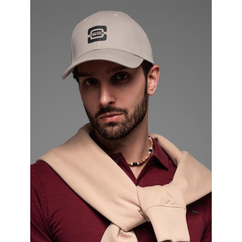 Férfi sapka logóval – szürkés V4 OM-ACCS-0100