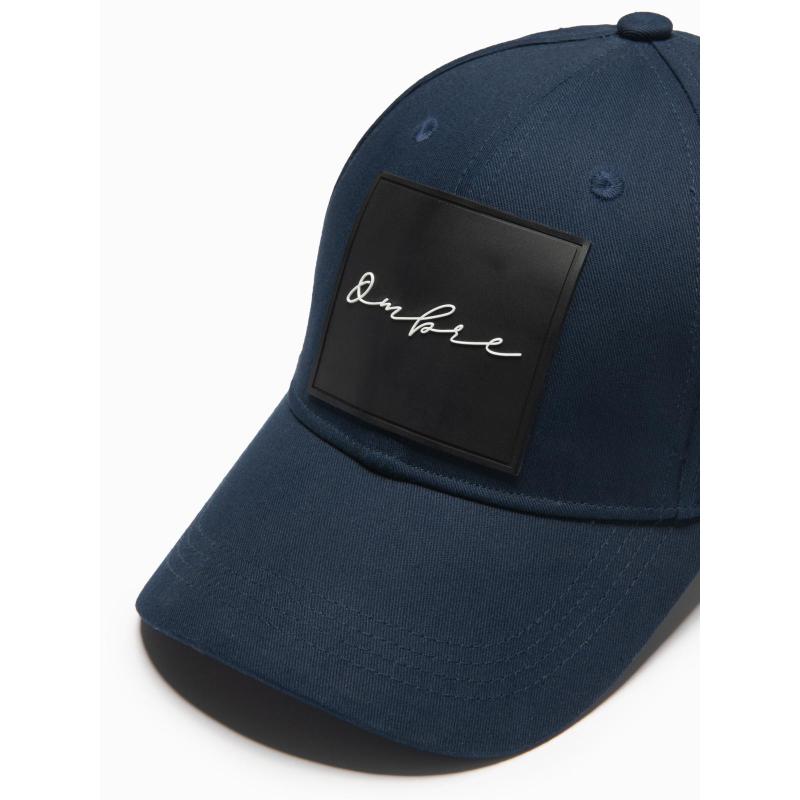 Férfi baseball sapka nagy felvarróval – sötétkék V3 OM-ACCS-0101