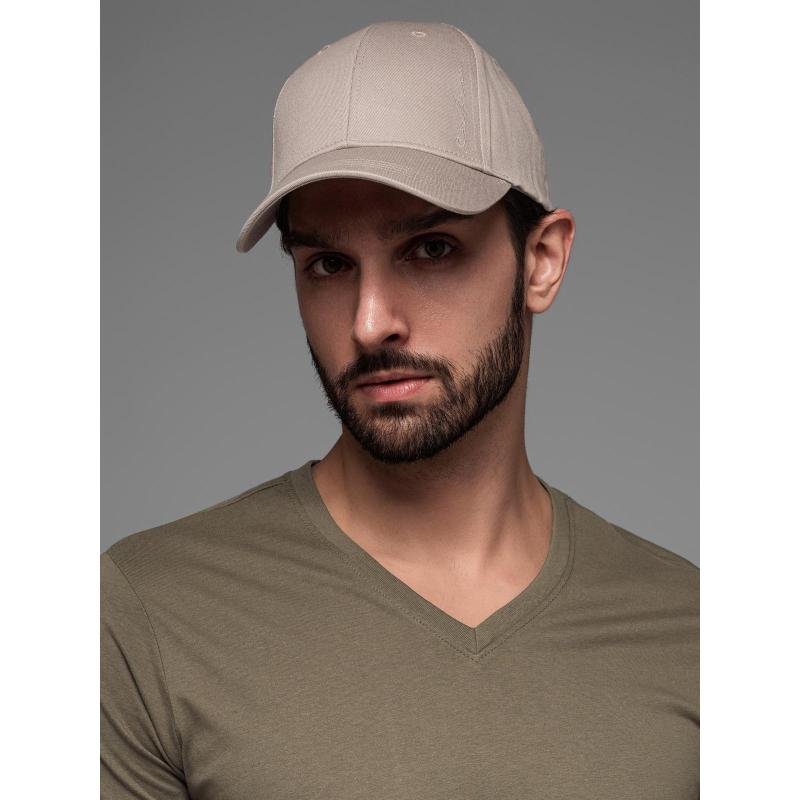Férfi baseball sapka díszes hímzéssel – hamuszürke V3 OM-ACCS-0102