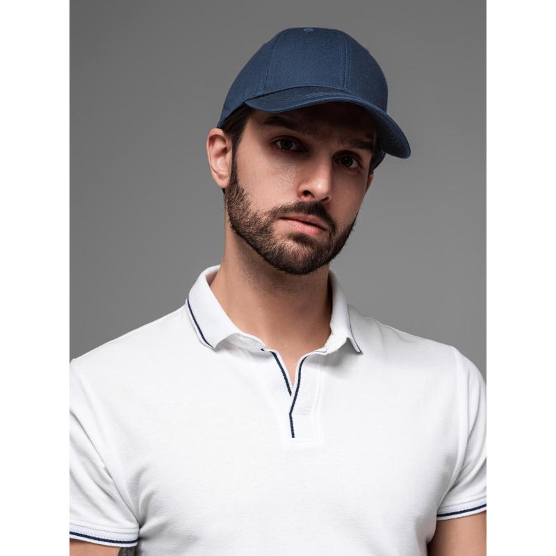 Férfi baseball sapka díszes hímzéssel – sötétkék V4 OM-ACCS-0102