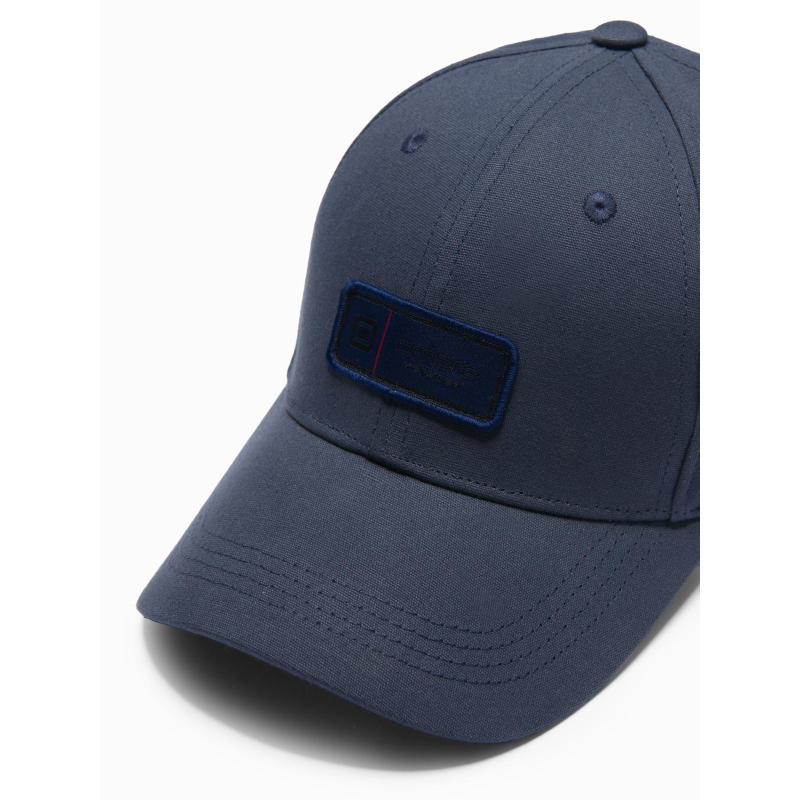 Férfi baseball sapka felvarróval – sötétkék V2 OM-ACCS-0103
