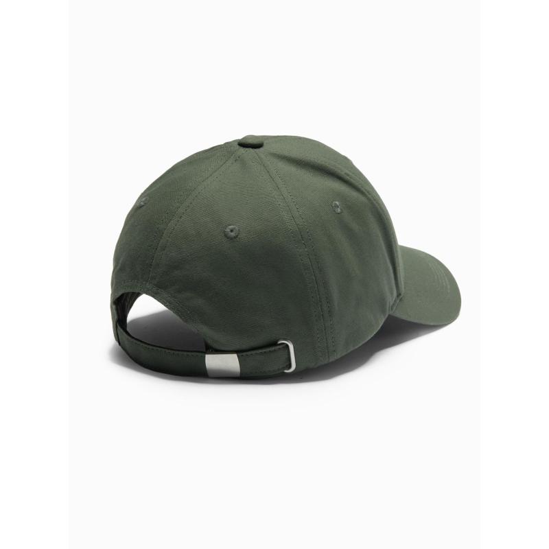 Férfi baseball sapka napellenzővel és felvarróval – khaki V3 OM-ACCS-0103