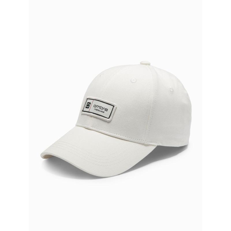 Férfi baseball sapka napellenzővel és felirattal – krém V4 OM-ACCS-0103