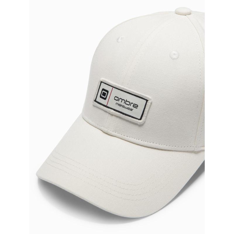 Férfi baseball sapka napellenzővel és felirattal – krém V4 OM-ACCS-0103