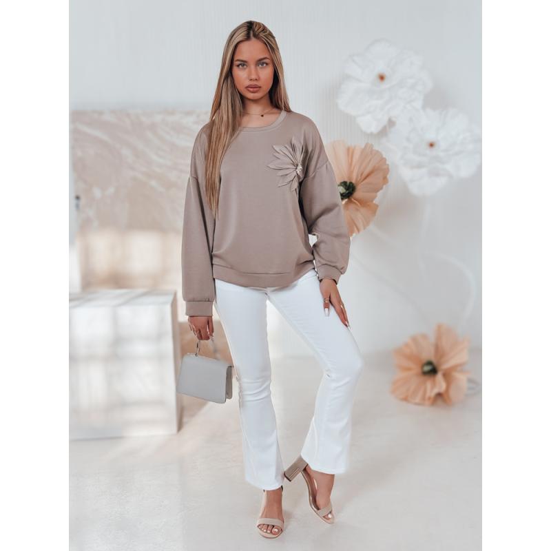 Dámske džínsy do zvonu ELVIRA biele