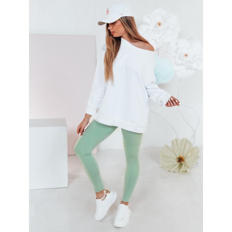 Dámské legíny s vysokým pasem SOFLEGG světle zelená