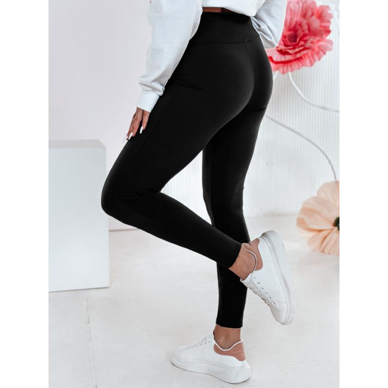 Dámské legíny s vysokým pasem SOFLEGG černá barva