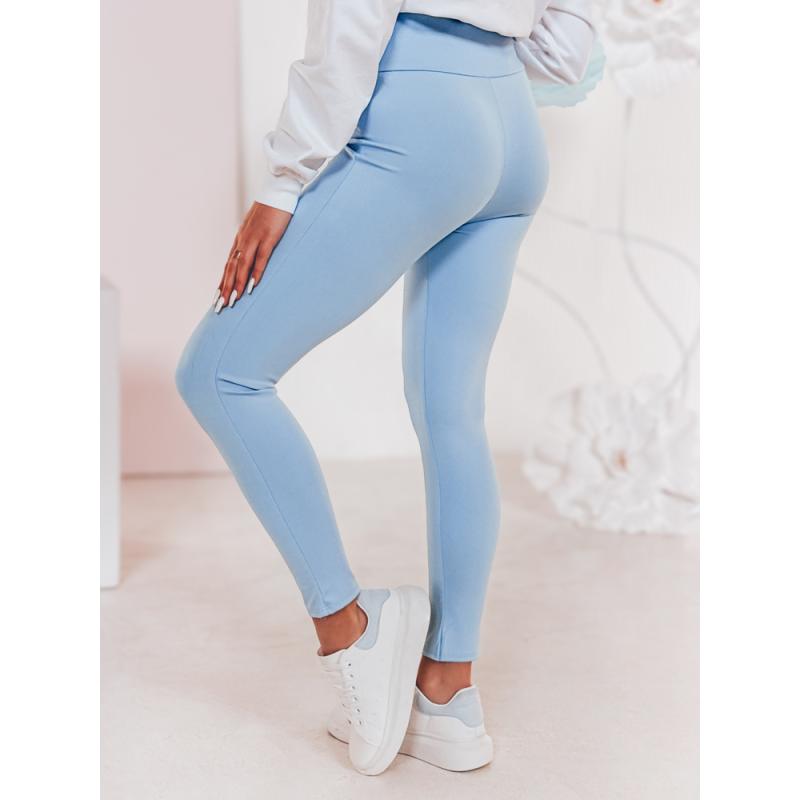 Dámské legíny s vysokým pasem SOFLEGG modré