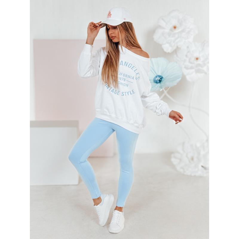 Dámské legíny s vysokým pasem SOFLEGG modré