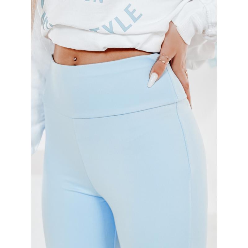 Dámské legíny s vysokým pasem SOFLEGG modré