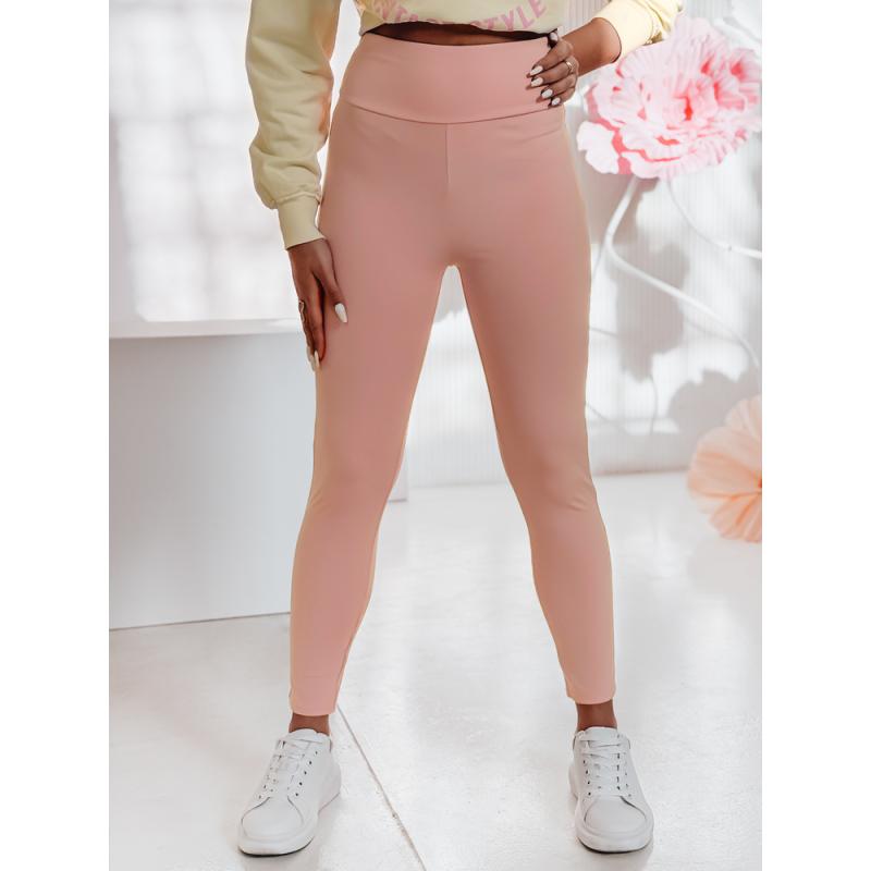Dámské legíny s vysokým pasem SOFLEGG růžová