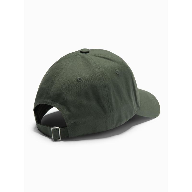 Férfi baseball sapka gallérral és téglalap alakú címkével – khaki V6 OM-ACCS-0104