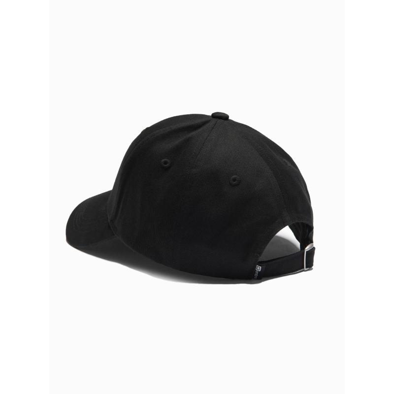 Pánska jednofarebná bejzbalová čiapka – čierna V1 OM-ACCS-0105