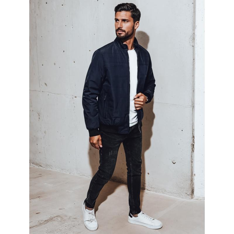 Pánská přechodová bunda tmavě modrá