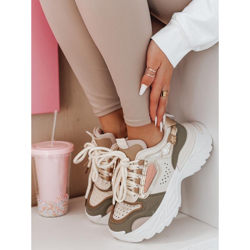 CELESTIC női platform cipő, zöld