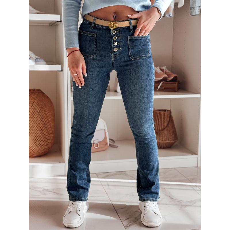 Dámské džíny do zvonu BELLFLO modré