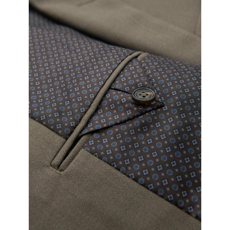 Elegáns férfi kockás blézer gyapjúkeverékkel - szürke V1 OM-BLZB-0137 OM-BLZB-0137