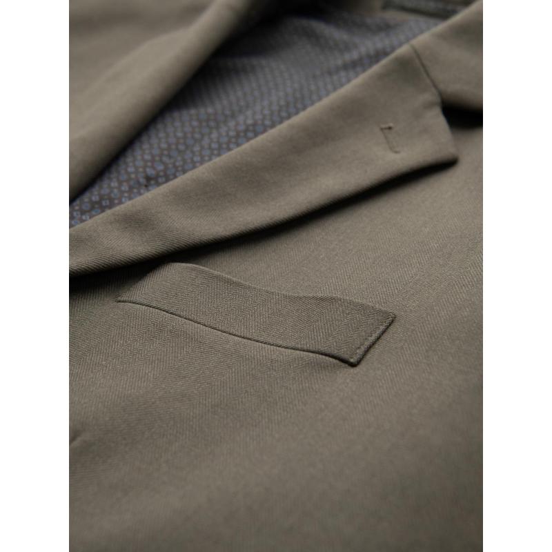 Elegáns férfi kockás blézer gyapjúkeverékkel - szürke V1 OM-BLZB-0137 OM-BLZB-0137