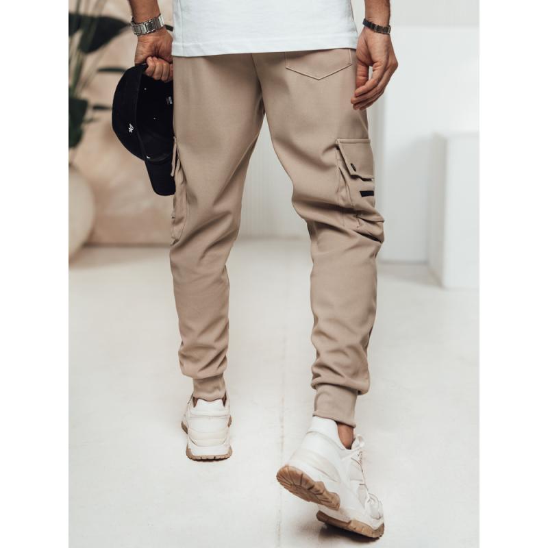 Pánske cargo nohavice béžové