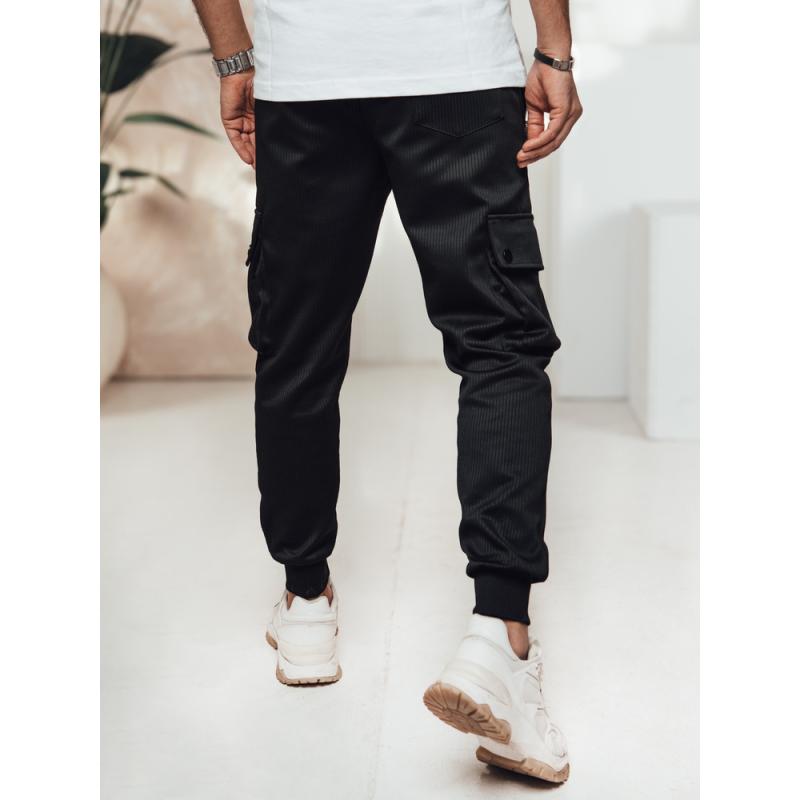 Pánske cargo nohavice čierne