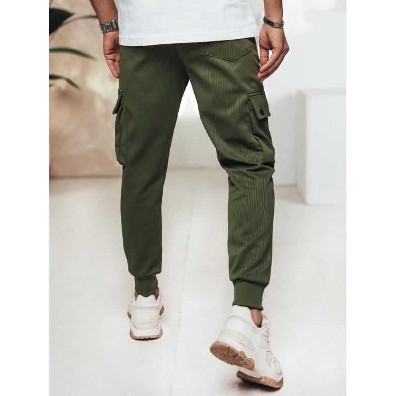 Pánske cargo nohavice zelené