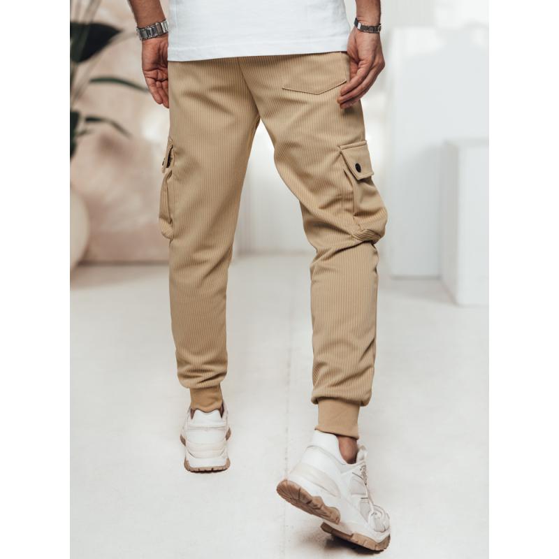 Pánske cargo nohavice béžové